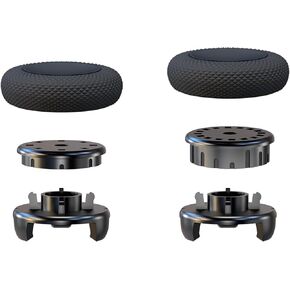 EXknight Height Adjust Thumbstick Grips for PS4 and PS5 Controller, 1 Mid Rise(2 Heights:7-8MM), 1 High Rise(4 Heights:9-10-11-12MM)