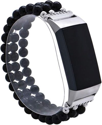 سوار معصم من C&L Accessories Dressy Gemstone متوافق مع Fitbit Charge 3 Charge 4 Bands in Kuwait