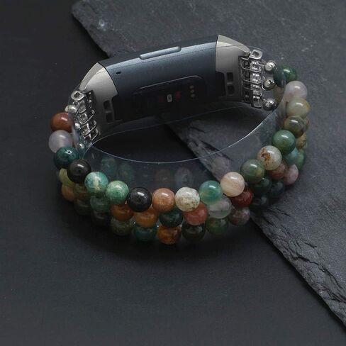 سوار معصم من C&L Accessories Dressy Gemstone متوافق مع Fitbit Charge 3 Charge 4 Bands in Saudi Arabia
