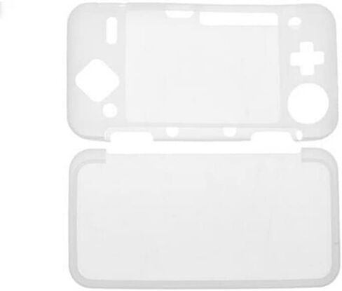 Soft Rubber Silicone Cover Case Protector for Nintendo New 2DS XL LL Console Full Body Protective Skin Shell (Black) in Saudi Arabia