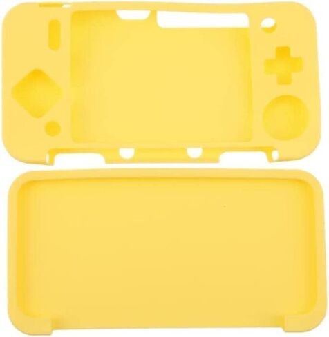 Soft Rubber Silicone Cover Case Protector for Nintendo New 2DS XL LL Console Full Body Protective Skin Shell (Black) in Saudi Arabia