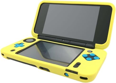 Soft Rubber Silicone Cover Case Protector for Nintendo New 2DS XL LL Console Full Body Protective Skin Shell (Black) in Saudi Arabia