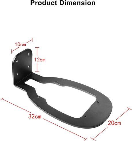Wall Mount Bracket Compatible with Bowers & Wilkins(B&W) Formation Duo Bluetooth Speaker System, Black in Saudi Arabia