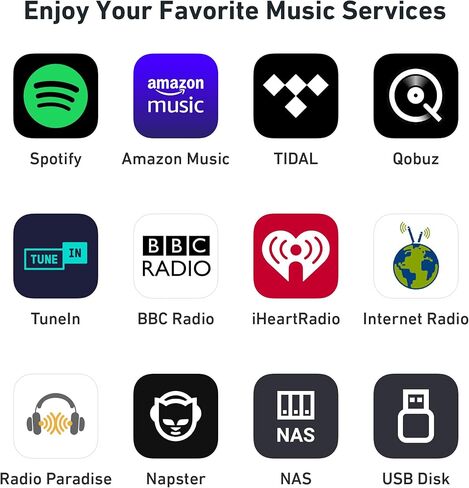 جهاز استقبال الصوت Arylic S10+ AirPlay، ستيريو متعدد الغرف مع مخرج SPDIF، مشغل موسيقى WiFi وBluetooth، تدفق موسيقى عالية الدقة بدون فقدان من Spotify، Amazon Music، Tidal إلخ in Kuwait