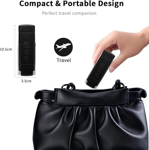 مصباح قراءة الكتب QUMOX بجانب السرير، ضوء قراءة LED محمول مع مشبك، 3 ألوان كهرمانية و5 مستويات سطوع قابلة للتعديل، مصباح قراءة USB قابل لإعادة الشحن لمحبي الكتب in Kuwait