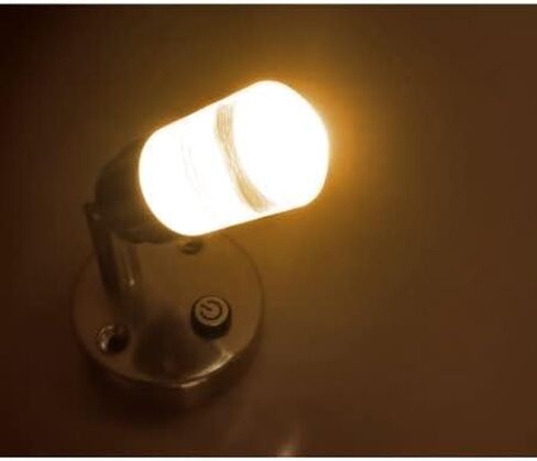 ضوء القراءة LED 12 فولت من Dream Lighting - ضوء الخريطة مع عاكس الضوء من النيكل المصقول والأكريليك - حزمة إضاءة بيضاء دافئة مكونة من 2 in Kuwait