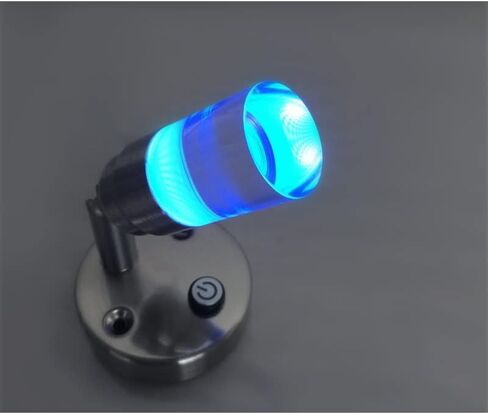 ضوء القراءة LED 12 فولت من Dream Lighting - ضوء الخريطة مع عاكس الضوء من النيكل المصقول والأكريليك - حزمة إضاءة بيضاء دافئة مكونة من 2 in Kuwait