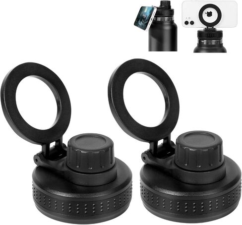Magnetic Spout Lid for Hydro Flask wide mouth water bottles,Replacement Lid for 12 16 18 22 32 40 64oz 2.28",Magnetic Phone Holder for All Phones (Spout Lid-1 pc) in Kuwait
