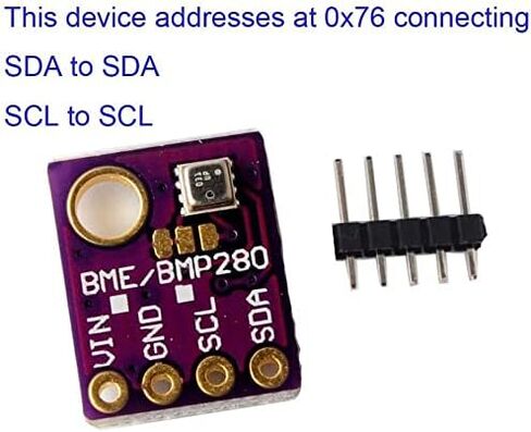 RedTagCanada GY-BME280 BME280 رقمي 5 فولت أو 3.3 فولت مستشعر درجة الحرارة والرطوبة لوحة الضغط الجوي IIC I2C اندلاع لاردوينو (1، BME280 3.3 فولت) in Saudi Arabia