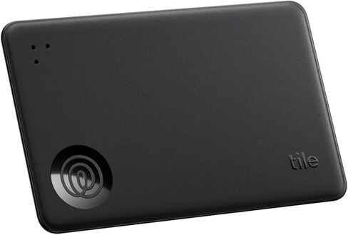 Tile by Life360 Slim (2024) - الباحث عن المحفظة ومتعقب البلوتوث ومحدد موقع العناصر لبطاقات الأمتعة وجوازات السفر والمزيد. متوافق مع كل من iOS وAndroid. مكتشف الهاتف. عبوة واحدة (أسود) in Kuwait