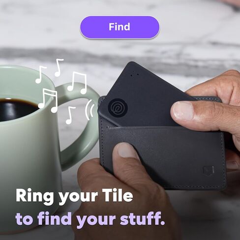 Tile by Life360 Slim (2024) - الباحث عن المحفظة ومتعقب البلوتوث ومحدد موقع العناصر لبطاقات الأمتعة وجوازات السفر والمزيد. متوافق مع كل من iOS وAndroid. مكتشف الهاتف. عبوة واحدة (أسود) in Kuwait