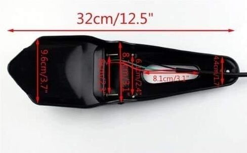 ZW Homeland Rear Fender Brake Tail Light LED Lamp Red with Bracket For Motorcycle Motocross Dirt Bike XR CRF KLX Enduro EXC Mountain Bike Stalls (Red Lens) in Saudi Arabia
