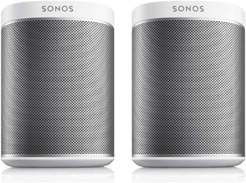 Sonos Play: مكبرات صوت ذكية لاسلكية مكونة من غرفتين لبث الموسيقى - حزمة مجموعة المبتدئين (أبيض)، متوافقة مع Alexa (متجددة) in Saudi Arabia