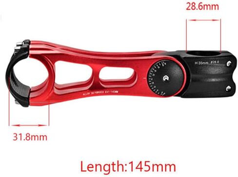 Bicycle Stem Mountain Bike Handlebar Height Adjuster Adjustable Angle Riser Bicycle Accessories 31.8x90/110/145mm Adjustable Stem for MTB,Road Bike,Cycling in Saudi Arabia