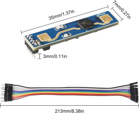 3pcs HLK-LD2410B-P Human Presence Radar Module with Pins Bluetooth LD2410B LD2410 Human Radar Sensor Board with 10Pin 20CM Cable in Saudi Arabia