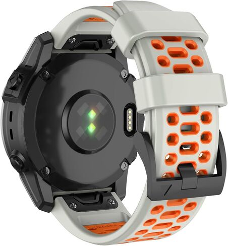 ISABAKE for Fenix 6X/7X Band 26mm Easy-fit Soft Silicone Watch Band Replacement Compatible with Fenix 5X/Fenix 5X Plus/Fenix 3/Fenix 6X Pro/Descent Descent MK2i Smartwatches in Saudi Arabia