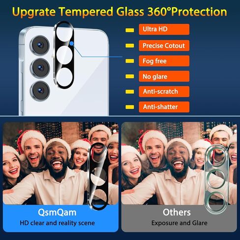 QsmQam Screen Protector for iPhone 17 Pro Max, 9H+ Hardness Tempered Glass in Kuwait