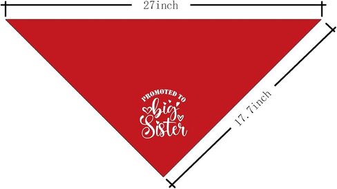 Big Sister Bandana for Dog, Dog Bandana Pregnancy Announcement, Dog Scarf, Dog Pregnancy Announcement, Wine Red Dog Bandana, Dog Bandana for Small Medium Large Dogs (A83) in Saudi Arabia