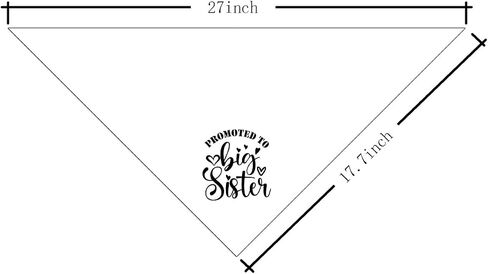 Big Sister Bandana for Dog, Dog Bandana Pregnancy Announcement, Dog Scarf, Dog Pregnancy Announcement, Wine Red Dog Bandana, Dog Bandana for Small Medium Large Dogs (A83) in Saudi Arabia