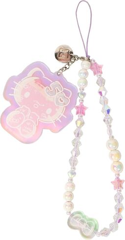 iFace Hello Kitty and Friends Beaded Wristlet Universal Phone Charm Strap - Cute Wrist Chain Lanyard Aesthetic Decor Strap for Cell Phone Camera Keys AirPods Keychains in Saudi Arabia
