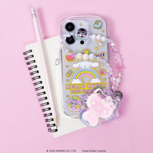 iFace Hello Kitty and Friends Beaded Wristlet Universal Phone Charm Strap - Cute Wrist Chain Lanyard Aesthetic Decor Strap for Cell Phone Camera Keys AirPods Keychains in Saudi Arabia