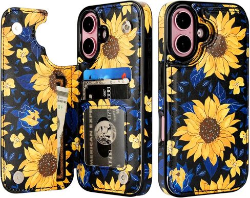 HAOPINSH for iPhone 16 Case Wallet with Card Holder, White Leopard Cheetah Pattern Back Flip Folio PU Leather Kickstand Card Slots Case for Women Girls, Double Magnetic Clasp Shockproof Cover 6.1" in Saudi Arabia
