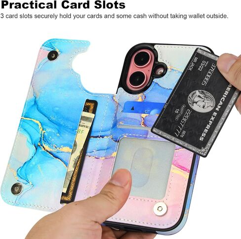 HAOPINSH for iPhone 16 Case Wallet with Card Holder, White Leopard Cheetah Pattern Back Flip Folio PU Leather Kickstand Card Slots Case for Women Girls, Double Magnetic Clasp Shockproof Cover 6.1" in Saudi Arabia