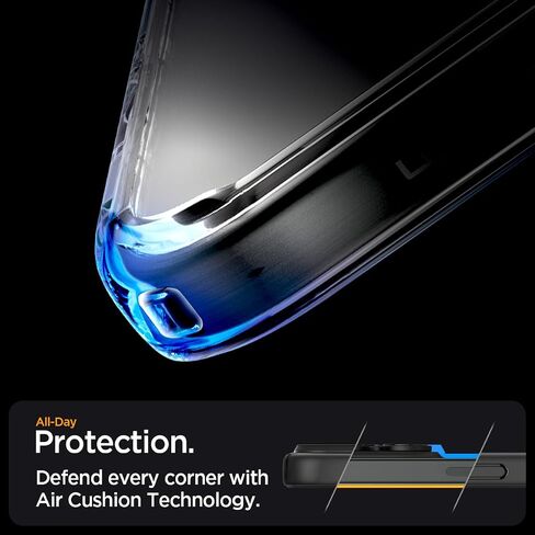 Spigen Ultra Hybrid MagFit Designed for iPhone 16 Pro Case (2024) [Anti-Yellowing] [Military-Grade Protection] Compatible with MagSafe - Frost Black in Saudi Arabia