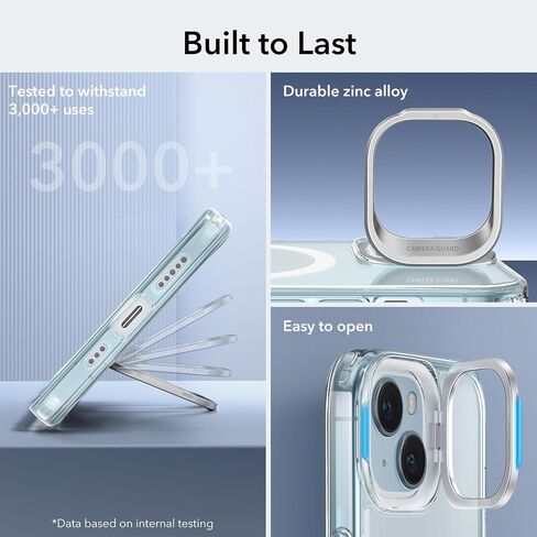 ESR for iPhone 16 Pro Max Case, Camera Control Compatible with MagSafe, Military-Grade Protective Case, Built-in Stash Stand Phone Case, Scratch-Resistant Back Cover, Classic Series, Clear in Saudi Arabia