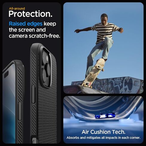 Spigen for iPhone 17 Case, Liquid Air [TPU Covered Camera Control] [No Magnet Ring] [Military-Grade Protection] - Navy Blue in Saudi Arabia