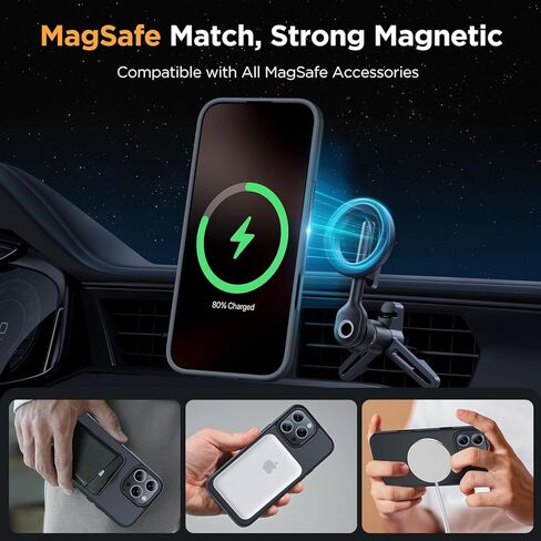 حافظة Miracase المغناطيسية لهاتف iPhone 16 Pro Max [متوافقة مع MagSafe] [مع واقيات شاشة 2X] حماية من الدرجة العسكرية، مضادة لبصمات الأصابع، حافظة هاتف رفيعة لهاتف 16 Pro Max 6.9 بوصة - أسود in Kuwait
