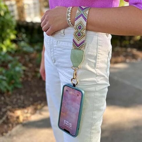 Clip and Go Strap for Phone with Wallet Crossbody, Phone Strap with Zippered Pouch, Adjustable Crossbody Phone Strap in Saudi Arabia
