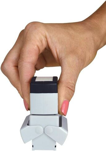 ACCU-STAMP2 Message Stamp with Shutter, 2-Color, PAID, 1-5/8" x 1/2" Impression, Pre-Ink, Blue and Red Ink (035535) in Saudi Arabia