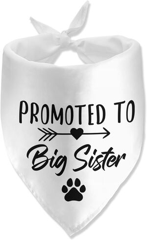 Soon to Be Big Sister Dog Bandana Pregnancy Announcement Dog Bandana Pet Scarf Pet Accessories for Pet Dog Lover Pregnancy Reveal Ideas in Saudi Arabia