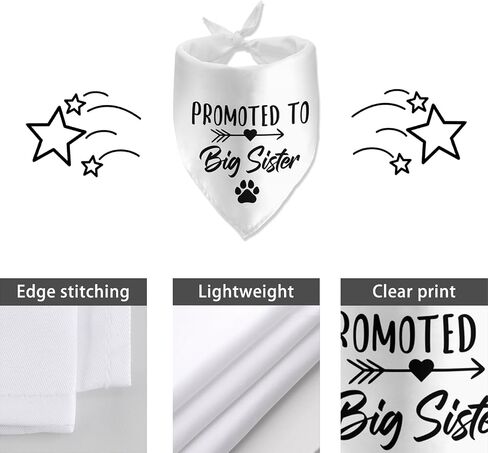 Soon to Be Big Sister Dog Bandana Pregnancy Announcement Dog Bandana Pet Scarf Pet Accessories for Pet Dog Lover Pregnancy Reveal Ideas in Saudi Arabia