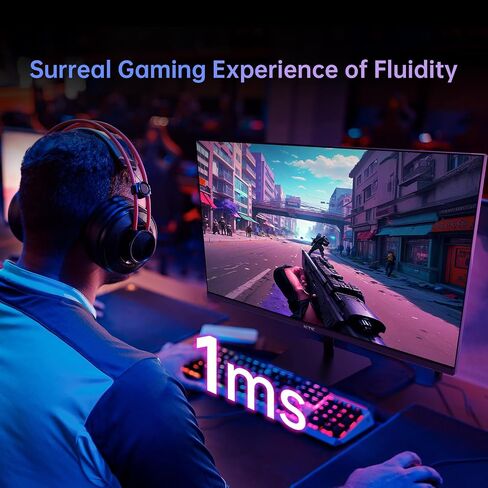 KTC 27 inch WQHD 180Hz 1ms Curved Gaming Monitor 1440P 144Hz Monitor 132% sRGB HVA FreeSync DisplayPort/HDMI/USB VESA Computer Monitor for Gamers (DP Cable Included) in Saudi Arabia