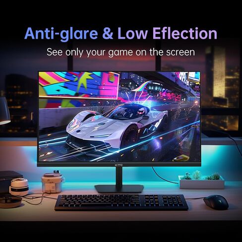 KTC 27 inch WQHD 180Hz 1ms Curved Gaming Monitor 1440P 144Hz Monitor 132% sRGB HVA FreeSync DisplayPort/HDMI/USB VESA Computer Monitor for Gamers (DP Cable Included) in Saudi Arabia