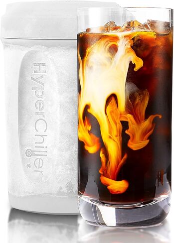 NEW HyperChiller SLIM HBC100SS, Dual Wall Vacuum Insulated, Slim Can Cooler, Beer, Soda, Energy Drinks, Seltzer, Wine Cooler, Fits All Standard 12 OZ Slim Cans, Cup Holder Friendly, Stainless Steel in Saudi Arabia