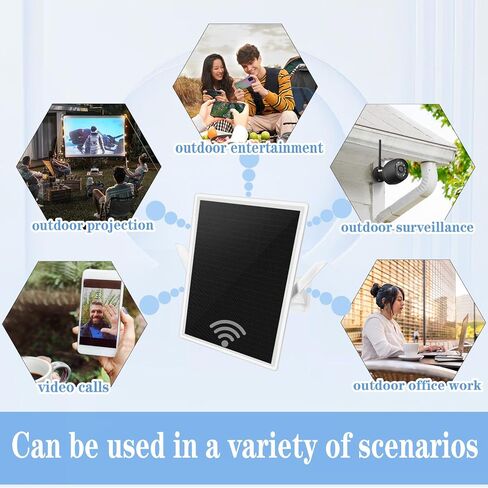 معزز إشارة موسع WiFi ممتاز يعمل بالطاقة الشمسية، مقاوم للماء في الهواء الطلق، يمتد التغطية حتى 500 قدم، مكرر لاسلكي مع منفذ LAN، 300 ميجابت في الثانية، متوافق تمامًا مع أجهزة توجيه WiFi 2.4G in Saudi Arabia