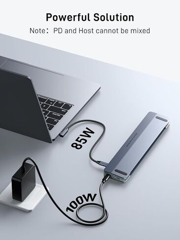 USB C Docking Station Dual Monitor with 100W Power Adapter: 12-in-1 Thunderbolt 3 | 4 Dock, Dual HDMI 4K@60Hz Max, with 2 Cables, for Windows Laptops HP, Dell, Lenovo, Surface, etc in Saudi Arabia