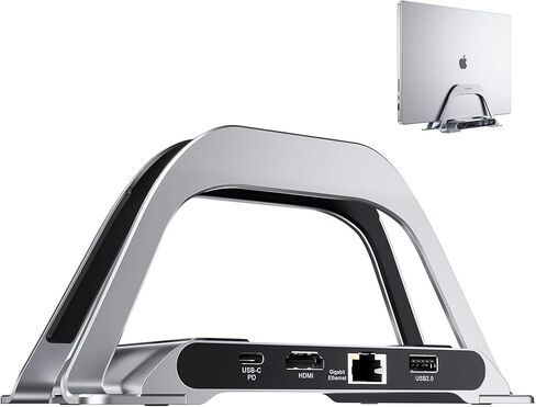 قاعدة شحن USB C لجهاز MacBook Air/Pro، قاعدة توصيل USB-C عمودية عالمية 10 في 1 مع HDMI 4K@30 هرتز، 3 × USB-A 5 جيجابت في الثانية/480 ميجابت في الثانية، SD/TF، ​​RJ45، 100 وات PD، صوت/ميكروفون 3.5 مم لـ MacBook Air/Pro أجهزة الكمبيوتر المحمولة اللوحية in Kuwait