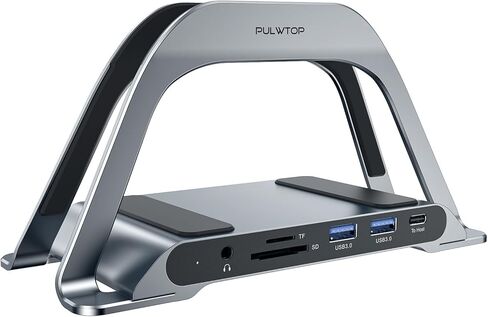 قاعدة شحن USB C لجهاز MacBook Air/Pro، قاعدة توصيل USB-C عمودية عالمية 10 في 1 مع HDMI 4K@30 هرتز، 3 × USB-A 5 جيجابت في الثانية/480 ميجابت في الثانية، SD/TF، ​​RJ45، 100 وات PD، صوت/ميكروفون 3.5 مم لـ MacBook Air/Pro أجهزة الكمبيوتر المحمولة اللوحية in Kuwait