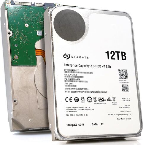 Seagate Exos x12 12TB SATA 6Gb/s 256MB Cache Enterprise Hard Drive 3.5in (ST12000NM0127) (متجدد) in Saudi Arabia