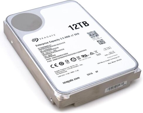 Seagate Exos x12 12TB SATA 6Gb/s 256MB Cache Enterprise Hard Drive 3.5in (ST12000NM0127) (متجدد) in Saudi Arabia