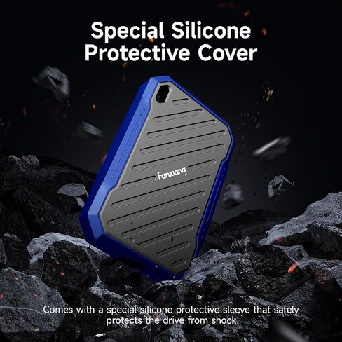 fanxiang Portable SSD 1TB External Hard Drive, Up to 2000MB/s USB 3.2 Gen2, IP68 Water and Dust Resistance, External Solid State Drive Reliable Storage for Gaming, Students, Professionals in Saudi Arabia