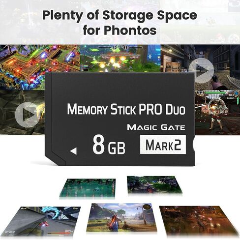 شريحة ذاكرة أصلية 8 جيجابايت Pro Duo MARK2، شريحة ذاكرة ثنائية عالية السرعة متوافقة مع ملحقات PSP1000 2000 3000 وبطاقات ذاكرة الكاميرا الرقمية in Kuwait