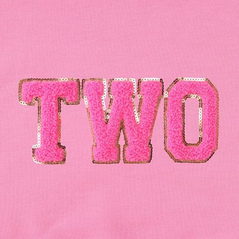 Toddler Baby Girl Birthday Outfit 2nd 3rd 4th 5th 6th 7th Bday Party Sweatshirt Two Three Four Embroidery Shirt Top in Kuwait