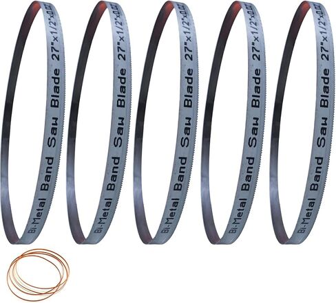 27 Inch Bandsaw Blades 18 TPI for DeWalt DCS377 DCS377B DCS375 DCS375B Bandsaw, Milwaukee 2429-20 48-39-0572 Portable Band Saw, 27" x 1/2" x 0.02" 18TPI- 5 Pack in Saudi Arabia