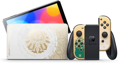 Nintendo Switch - طراز OLED - The Legend of Zelda: Tears of the Kingdom Edition (الأسهم اليابانية) خالية من المنطقة in Saudi Arabia