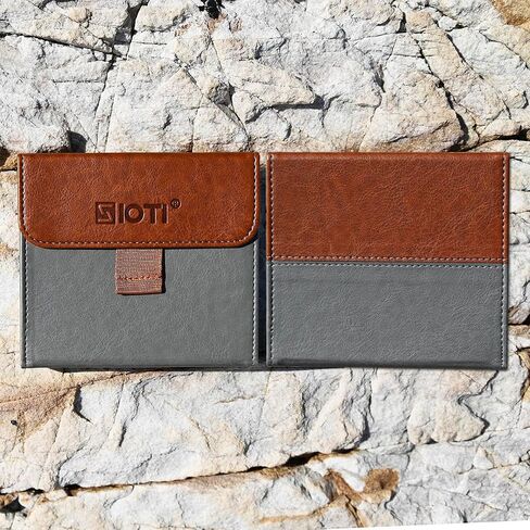 SIOTI Camera 100 * 100mm Square Filter Case 3 Pockets, Leather Filter Pouch, Compatible with 100mm*100mm Square ND/GND/Colorful Filter in Kuwait